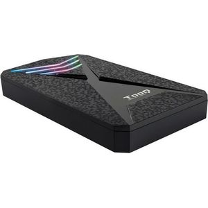 Behuizing Voor Harde Schijf Tooq TQE-2550RGB 2,5 ""Usb 3.0 Rgb Black