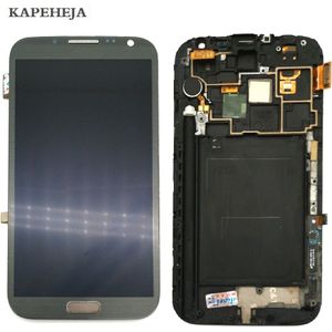 Super Amoled Lcd Display Voor Samsung Galaxy Note 2 N7100 Lcd Touch Screen Digitizer Vergadering
