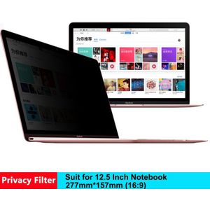 12.5 Inch (277mm * 157mm) privacy Filter Screen Beschermfolie voor 16:9 Laptop Notebook Anti-glare Screen Protector