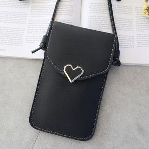 Universele Lederen Mobiele Telefoon Tas Schouder Pocket Portemonnee Pouch Case Neck Strap Voor Samsung S10 Voor Iphone X 8 Voor huawei P30 V20