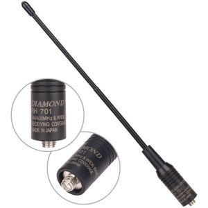 Diamant RH701 SMA-F Vrouwelijke Dual Band Vhf/Uhf 144/430 Mhz Soft Antenne Voor Baofeng UV-5R UV-82 UV-S9 UVB3 Plus BF-888S Ham Radio