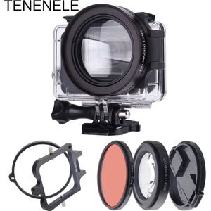 Sport Camera Filters 58mm Rood Filter Macro Lens Set Voor GoPro Hero 6/5 Black Onderwater Duiken Camera Filters Kit voor Hero