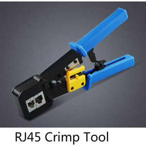 Ez Rj45 Crimper RJ45 Krimptang Hand Netwerk Tool Kit Voor Cat6 Cat5 Cat5e Rj45 Rj11 Connector 8P 6P Lan Kabel Draden Tang