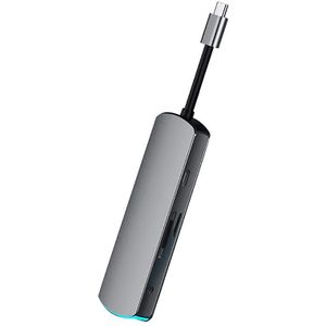 8 In 1 Usb Hub Naar Type C Data Hub Met 8-Poort 3 Usb 3.0 + 4K hdmi + 3.5Mm O + Type C Pd + Tf + Sd Kaartlezer Poorten