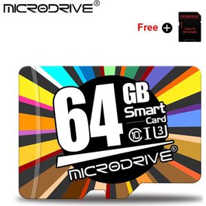 Capaciteit! Klasse 10 Geheugenkaart 64 Gb 32 Gb 16 Gb Micro Sd-kaart Tf Kaarten Kaart Mini Kaarten Met Gratis sd Adapter