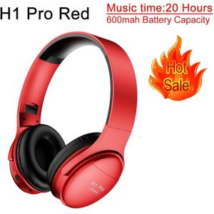 H1 Pro Bluetooth Hoofdtelefoon Draadloze Koptelefoon Over-Ear Noise Hifi Stereo Gaming Headset Met Microfoon Ondersteuning Tf-kaart