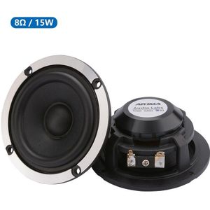 Aiyima 2 Stuks 3 Inch Mid Range Auto Speaker Driver 4 8 Ohm 15W Sound Speaker Wol Papier Kegel aluminium Neodymium Luidspreker