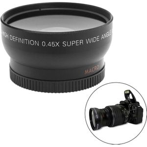 Professionele Groothoek Lens 52 Mm 0.45x Macro Lens Voor Nikon D50 D60 D70S D3000 D3100 D3200 D300S D70 D90 camera Brede Lens