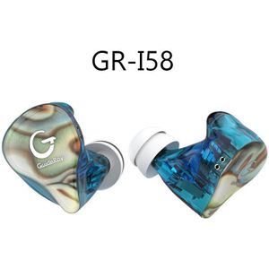 Guideray GR-i18 /GR-i58/GR-i68 1DD + 1BA Hybrid Hifi In-Ear Koptelefoon Muziek Sport Oordopjes Met 0.78mm Kabel Zsx BL03 Zsn Pro X T2