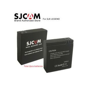 2 stks SJCAM SJ6 Legend Batterij 3.8 v 1000 mah 3.8Wh Oplaadbare Li-Ion Batterij Pack voor SJCAM SJ6 LEGEND Sport actie Camera DV