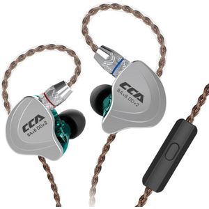 Cca C10 4BA + 1DD Hybrid In Ear Oortelefoon Hifi Dj Monitor Running Sport Oortelefoon Headset Oordopjes Met Detacable Verbeterde kabel