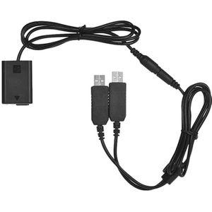 Dual Usb Power Kit Ac Adapter Vervanging NP-FW50 Dc Coupler Dummy Batterij Volledig Gedecodeerd Voor Sony NEX-3 Serie