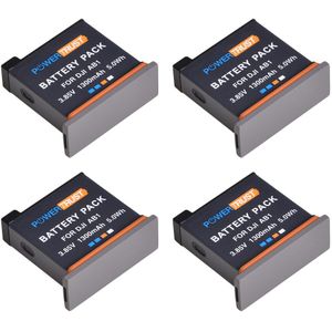 PowerTrust 1300mAh Oplaadbare Li-Ion AB1 Batterij + USB Oplader met Type C Poort voor DJI Osmo Action Sport Camera batterijen