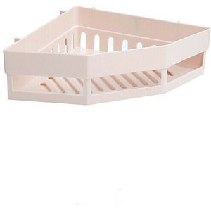 Zuig Muur Driehoekige Douche Caddy Plank Badkamer Hoek Bad Rack Opslag Houder Organizer Planken