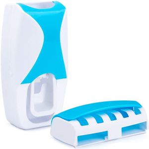 Stofdicht Tandenborstelhouder Met Automatische Tandpasta Dispenser Muurbevestiging Opbergrek Badkamer Accessoires Set Knijper