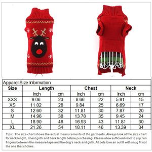 Rode Kerst Hond Trui Winter Warm Hond Kleding Voor Kleine Honden Kat Xmas Elanden Herten Jaar Kleding Voor Pet chihuahua Teckel