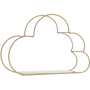 Moderen Cloud Wall Mounted Drijvende Plank Metaal Ijzer Opslag Display Rack Organisatie Houder Voor Home Office Diy Decor