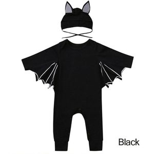 Halloween Pasgeboren Baby Jumpsuit Peuter Baby Jongens Meisjes Bat Cosplay Kostuum Lange Mouw Romper Baby Outfits Set