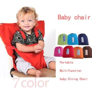 Baby Stoel Portable Babyzitje Dining Baby bladerdeeg Seat Veiligheidsgordel Feeding Hoge Stoel Draagbare hoge stoel met beschermende