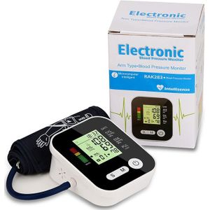 Automatische Digitale Lcd Bovenarm Bloeddrukmeter Heart Beat Rate Pulse Meter Tonometer Bloeddrukmeters Pulsometer