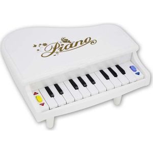 Toetsenbord Kindje Vroege Jeugd Muziek Speelgoed Meisje Zuigelingen Kleine Piano Wit Plastic Muziekinstrument Speelgoed