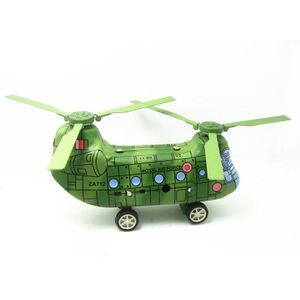 Antieke wind up speelgoed tin Vliegtuig modellen voor kinderen metalen vliegtuig modellen voor collectie MS479 helicopter