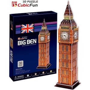 3D jigsaw modellen Cubic Fun Papieren model Big Ben c703h