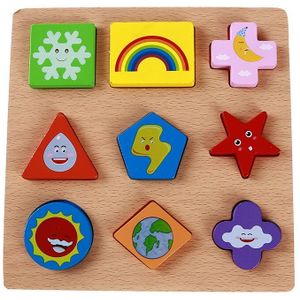 Geometrische Vorm Houten Puzzels Speelgoed Educatief Vormen Gekoppeld Puzzel Kleur Math Speelgoed Vroeg Leren Speelgoed Kids