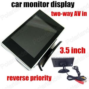 Auto 3.5 inch TFT LCD-KLEURENBEELDSCHERM voor DVD Reverse prioriteit twee-weg AV in auto monitor display