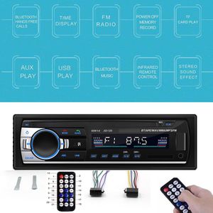 1 Din Bluetooth Autoradio Autoradio Radio Fm Aux Ingang Ontvanger Sd Usb JSD-520 12V In-Dash Auto MP3 Multimedia Speler