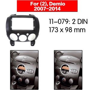 2 Din Dvd Stereo Panel Fascia Voor Mazda 2 Demio 2007 Fascia Radio Dash 173X98mm