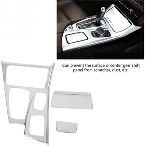 1 Set Auto Interieur Middenconsole Versnellingspook Panel Cover Trim voor BMW 5 Serie F10 Carbon fiber/Chrome/Houten Kleur