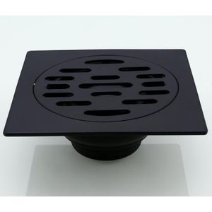 10*10 cm Afvoer Cover Mode 304 Rvs Zwart Duurzaam Afvoer Deksel Riool Cap voor Keuken Wasmachine afvoerputje