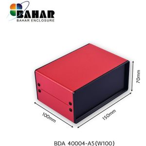 BDA40004 (W100) DIY ijzer instrument case elektrische project behuizing pcb switch metalen ijzeren doos radiator controller 150*70*100mm