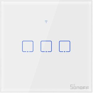 Vervanging Voor Google Home Sonoff T0EU 86 1/2/3Gang Tx Serie Muur Touch Wifi Schakelaar Rc smart Switch Eu Standaard