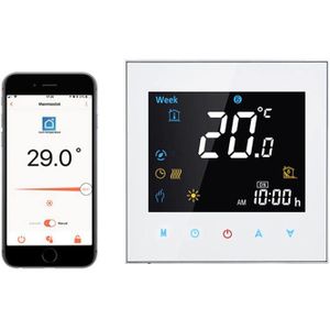 Slimme Thermostaat WiFi LCD Touch Kleurrijke Display voor 16A Elektrische Vloerverwarming TUYA APP Alexa en Google Home Voiice Controle