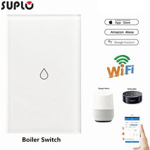 Suplo Smart Wifi Boiler Schakelaar Boiler Schakelaars Alexa Google Thuis Voice Us Standard Touch Panel Timer Outdoor App Controle