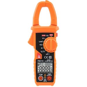 Peakmeter PM2118 Draagbare Ac/Dc Stroomtang Multimeter Huidige Voltage Temperatuur Capaciteit Meting Tester Met Ncv Test