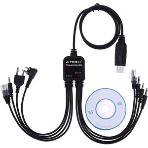 8 In 1 Usb Programmeerkabel Voor Baofeng Handheld Radio Voor Motorola AXU4100 Kenwood Tyt Qyt Meerdere Radio