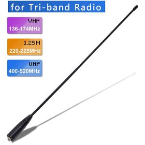 Abbree AR-771 Tri-Band 144/222/435Mhz Sma-Female Antenne Voor Baofeng BF-R3 UV-82T UV-S9 UV-5RX3 UV-82X3 Ham Radio Walkie Talkie