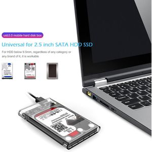 Transparant 2.5Inch Usb 3.0 Sata Hd Ssd Harde Schijf Externe Hdd Behuizing Clear Case Caddy Tool Gratis
