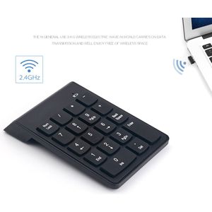 Draadloze 2.4G Mini Usb 18 Toetsen Nummer Pad Numeriek Toetsenbord Keyboard Voor Laptop Digitale Speciale Kleine Toetsenbord Computer Randapparatuur