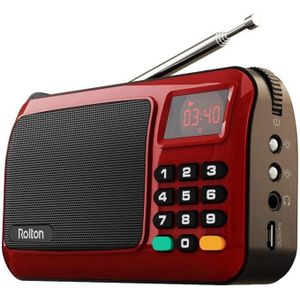 Rolton W405 Draagbare Mini Fm Radio Speaker Music Player Tf Card Usb Voor Pc Ipod Telefoon Met Led Display