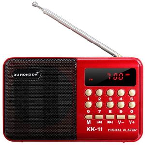 Mini Draagbare Handheld K11 Radio Multifunctionele Oplaadbare Digitale Fm Usb Tf MP3 Player Speaker Apparaten Levert