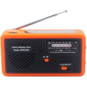 Emergency Radio Fm Am Noaa Weather Radio Solar Hand Crank Radio Met Led Zaklamp 1000Mah Batterij Voor Telefoon Opladen