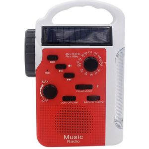 Emergency Radio Solar Radio Am Fm Hand Aangezwengeld Radio Met 13 Leds Zaklamp En 2300Mah Power Bank Voor Smartphone