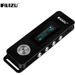 100% Originele Ruizu Digitale Voice Recorder 8Gb Ruisonderdrukking Mini MP3 Speler Draagbare Kleine Recorder Voor Lezingen