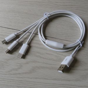 3 In 1 USB-C Type C Kabel Lading 3 USB-C Telefoons 1meter3ft
