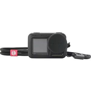 PGYTECH Echt Silicone Rubber Case Beschermende Lens Cover Lens Cap Hood met Lanyard voor DJI OSMO Actie Camera Accessoires