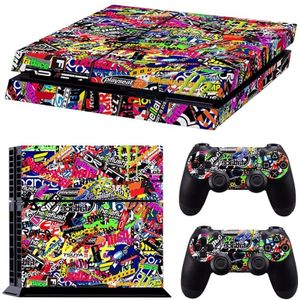 Kleurrijke Vinyl Decal Skin Sticker Voor PS4 Playstation 4 Console & 2 Controllers